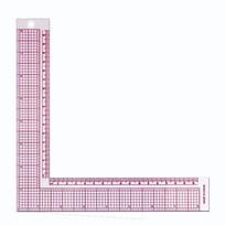 Syning Patchwork Quilting Linjal Plast Klädsömnad Skärning Hantverk Skala Ritningsverktyg Sytillbehör raudona