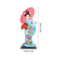 Japan Decor Desktop Japanese Kimono Ornament Figurine Figurines Home Decoration Craft for Figure Figurine Ornament dangaus mėlyna spalva
