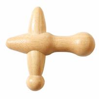 Handheld Wood Massage Roller Smooth Surface Acupoint Massage Stick  Full Body Relaxation Wood