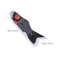 Japanese Carp Windsock Streamer 100cm Traditional Hanging Flag Banner for Outdoor Decorations Fish Flag Kite for Bar Izakaya juoda