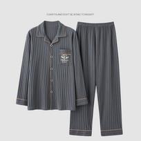 L-4XL Rudens Žiemos Prabangūs Pižama Megztas Medvilnės Vyriškų Pižamų Komplektas Ilgi Komplektai Miego Drabužiai Pižama Naktiniai Kostiumai Pijamos Didelio Dydžio Namų Drabužiai L