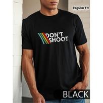 DON'T SHOOT Gaming Shirt | Sarcastic Funny Retro Arcade Raiders T-shirt Video Game Emote Gamer Gift Distressed Vintage ARC Stripes Crew Neck, Regular S juoda