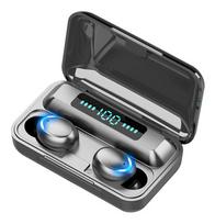Bluetooth 5.1 Headset Belaidės ausinės Mini Earbuds Stereo ausinės juoda