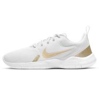 Nike  Flex Experience Run 10 White Metallic Gold Star Women Sneakers Platinum-Tint CI9964-010 36.5
