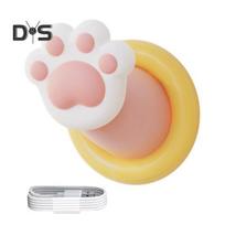 Cat Paw Night Light with Auto-Off Timer Soft Glow Flicker Free Dimmable Cute Design Kids Cat-paw Night Light Desktop Decor 1pc