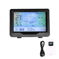 Color Screen Wireless Weather Clock Thermometer Hygrometer Electronic Clock with Calendar