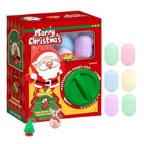 Mini kapsulių žaislų automatas Automatinis gacha automatas Kalėdinis kiaušinių rinkiklis Kūrybingas smagus griebtuvas 6pcs