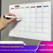 Ištrinamas magnetinis kalendorius ir užrašų lenta šaldytuvams 28*21 cm