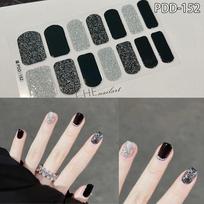 Floristic 14Strips Gel Nail Stickers Floristic Full Cover Gel Nail Polish Strips Semi Cured Nail Patch DIY Nail Art Making
