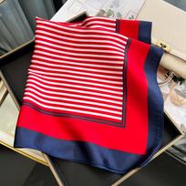 Prabangus šilkinis kvadratinis plaukų skara moterims satininė kaklo kaklaskarė rankos riešo foulard vasarinis margintas skara apklotas galvos skara hidžabo bandana