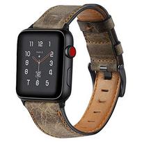 Leather Strap for Apple watch band 44mm 40mm 38mm 42 mm Retro Genuine Leather watchband bracelet iWatch series 5 4 3 se 6 band For 38mm or 40mm