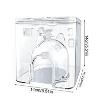 Transparent Water Cube Hamster Cooling House Igloo Playpen Shelter Hideout House Summer Mini Nest Pet Supplies For Small Pets balta