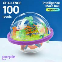 Labirinto Palla Mini Puzzle Magico 3D Intelligenza e Idea Gioco Labirinto Perplexus Labirinto Regali IQ Espositore per Bambini e Premium Quality violetinė