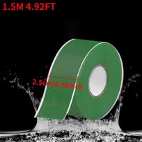 Super Strong Waterproof Stop Leaks Seal Repair Performance Silicone Adhesive Insulating Duct Tapes 25mm&1.5m&0.5mm žalia