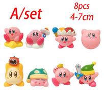 Anime Star Kirby Figure Cute Cartoon Pink Waddle Dee King Dedede Mini Decorative Collection Toy Gifts Kid Friendly Entertaining Fun Play Safe