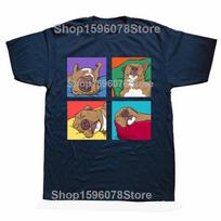 Funny Pitbull Lazy Gift for Dog Love T Shirts Graphic Cotton Streetwear Short Sleeve Birthday Summer Style Tshirt Unisexs Clothing S