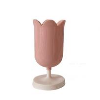 Tulip Style Retro Flower Pen & Makeup Brush Holder Ornament rožinė