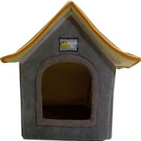 Teddy Poodle Small Dog & Cat House Kennel Small pilka spalva