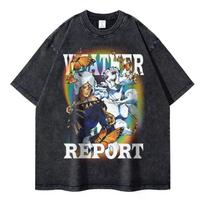 Anime JoJos Bizarre Adventure DIO Washed Tshirt Arrival Unisexs Clothes Tee Shirt Graphic TShirt Unisex for Unisex Ropa Hombre Tshirt S