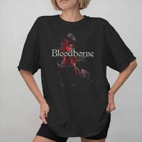Bloodbornes Hunter game Tee Shirt for Unisex Women Gift Idea T Shirts  Cotton Clothes S