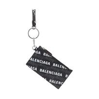 Balenciaga Bb Monogram Signature Canvas Card Holder Men Accessories Black White 594548210HO1060 Gift Set(Basic Set+Box+Shopping Bag)