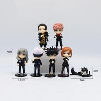 Q Posket Jujutsu Kaisen 9cm Figure Satoru Gojo Itadori Yuji Geto Suguru Nobara Megumi Collection Character Ornaments