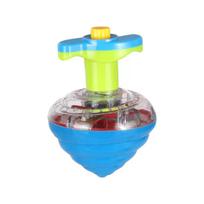 Luminous Rotating Gyro Light Up Flashing Bouncing Gyroscope Spinning Top Cool Stuff Gadget Colorful Novelties One Click Launcher mėlyna