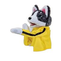 Animal Toy With Sound Kung Fu Glove Doll Funny Sound Children Gits Interactive Hand Puppet Cartoon Boxer Hand Puppet Social Game geltona