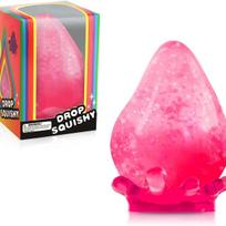 Parduodamas svajingas vandens lašo formos Needoh stiliaus squishy žaislas, salykinių saldainių lėtai kylantis streso kamuoliukas, jutiminis fidget žaislas nerimui malšinti rožinė