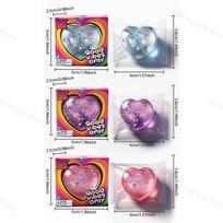 NewSchylling NeeDoh Style Heart Shaped Stress Reliever Super Soft Squishy Gel with Uplifting Vibes Sensory Fidget Gadget