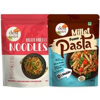 Desi Nutri Buy 3 Multi Millet Noodles and Get One Millet Penne Pasta Free | Loaded with Essential Nutrition | Easy & Quick to Cook | Goodness in Ev