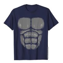 Halloween Funny Gorilla Monkey Belly Chest Costume Shirt TShirt Cotton Birthday Tops Shirts High Quality Unisexs T Shirt Youthful S