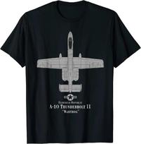 A10 Warthog Thunderbolt II Attack Aircraft Tech Drawing T Shirt 100 Cotton ONeck Casual Tshirts Loose Top New Size S3XL S