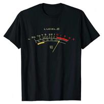 Funny Sound Engineer Analog VU Meter TShirt 100 Cotton ONeck Summer Short Sleeve Casual Unisexs Tshirt Size S3XL S