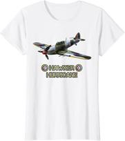 WWII British Aircraft Hawker Hurricane Fighter TShirt 100 Cotton ONeck Short Sleeve Summer Casual Unisexs Tshirt Streetwear S