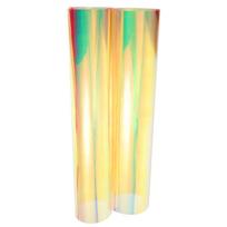 1 Sheet PVC Iridescent Film Fabric Bright Colored DIY Material for Handbags Phone Covers Clothing Accessories Holographic Vinyl other auksinė