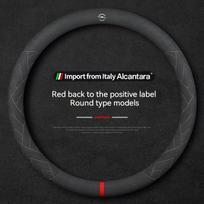 For Opel OPCline ASTRA CORSA INSIGNIA MOKKA VECTRA GTC Tigra Suede Leather Car Steering Wheel Cover Anti-slip Auto Accessories