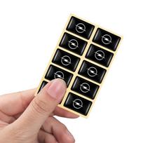 10Pcs 3D Epoxy Car Styling Emblem Sticker Decor Auto Interior Accessories For Opel Astra Opc Insignia Vectra Zafira Antara Corsa