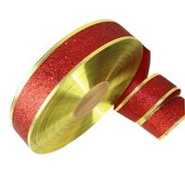 Vibrant 3.8cm Full Glitter Christmas Ribbon In Assorted Colors Ideal For Holiday Decorations 3.8cm Red Gold Ribbon