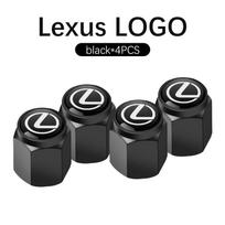 4Pcs Car Accessories 3D Metal Wheel Tire Valve Caps dust-proof Cover For Lexus ES GS GX IS LS LX 460 RC 300 350 300h RX270 450h