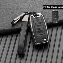 Automobilio raktų dėklo dangtelis, skirtas Volkswagen VW Golf 3 4 5 6 Mk4 Mk6 Passat B5 B6 B7 B8 Cc Polo Tiguan Mk2 Touran Jetta 6 Bora Mk6 juoda