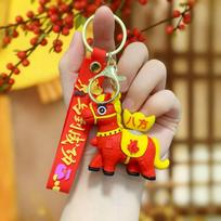 New Year'S Zodiac Pony Doll Pendant Year Of The Horse Keychain Bag Pendant Small Gift Natal Year Mascot