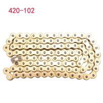 Motorcycle Gold Oil Seal Chain Set for 420 Chain 102 106 Links for Dirt Bike ATV Quad MX Enduro Motocross Racing Motocross
