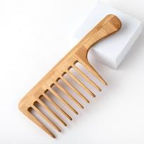 1PCS Natural Large Toothed Comb Barber Hair for Men Anti-Static Women Styling Combs Bamboo Hairdressing Tools Hair Texture Brush