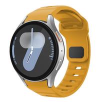 for Samsung Galaxy Watch 7 Band FE 6 4 Classic 5 pro 44mm 40mm smart watch Silicone sport correa Bracelet Galaxy Watch 7 strap Galaxy4 classic 42mm geltona