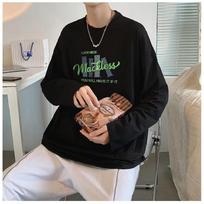 Vyriški marškinėliai ilgomis rankovėmis Raidiniai grafiniai raštai Madingi marškinėliai vyrams Vyriški drabužiai Laisvalaikio marškinėliai Vyras Vasaros Korėjos Retro 5XL rožinė