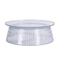 Mikrobangų krosnelės purslų maisto dangtelis, skaidrus, sukraunamas, be BPA, maistinis plastikinis stalo terminis indas Apsauginis dangtelis nuo dulkių virtuvės reikmenys 1pc gryna