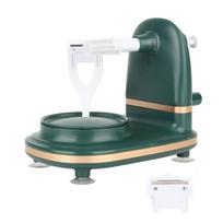Fruit Peel Machine Multi Function PP Stainless Steel Hand Crank Apple Peeler for Kitchen Home Dark L žalia