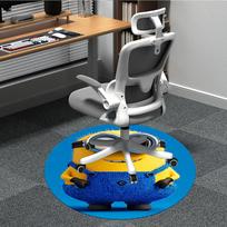 1pcGru Minion Office Round Area Rug, Indoor Mat Suitable For Office, Bedroom Living Room Home Decor, Room Deco,  Offic a0928139 80cm by 80cm