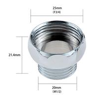 25 mm į 20 mm varinis skalbimo mašinos čiaupo virtuvės žarnos adapteris šešiakampis/apvalus sriegis vandens čiaupo adapteris vonios čiaupo jungtys